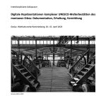 Interdisziplinäres Kolloquium „Digitale Repräsentationen komplexer UNESCO-Welterbestätten des montanen Erbes: Dokumentation, Erhaltung, Vermittlung“, 20.-21. April&nbsp;2023